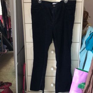 Loft corduroy boot cut pants in navy